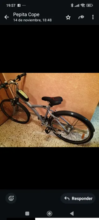 Bicicleta BTWIN Gris