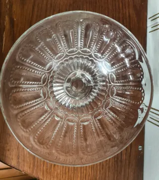 Frutero de cristal decorado tipo copa