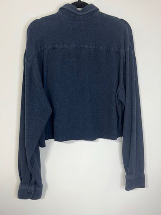 Lacoste Camicia Cropped M azul Cotone
