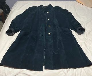 Abrigo de piel negro