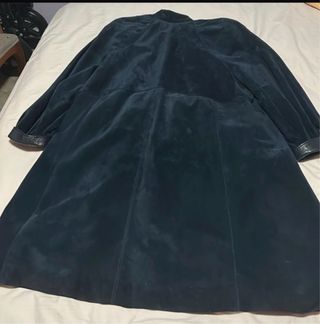 Abrigo de piel negro