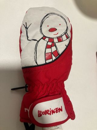 Manoplas niño nieve Boriken muñeco nieve