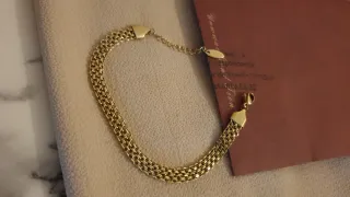 Pulsera dorada chapada