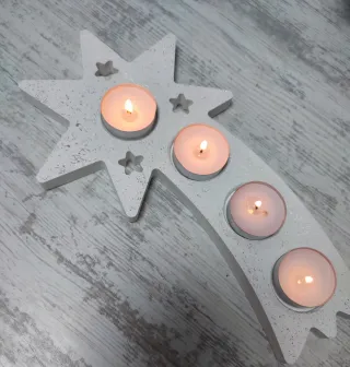 Portacandele Avvento Stella