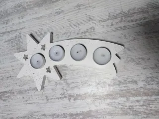 Portacandele Avvento Stella