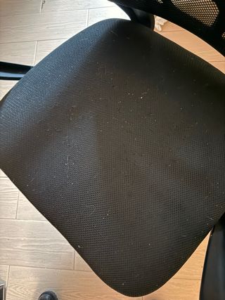 Silla de estudio ergonómica negra.