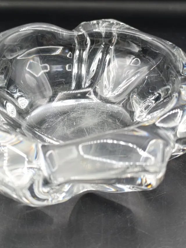 Cenicero cuenco cristal francés Daum