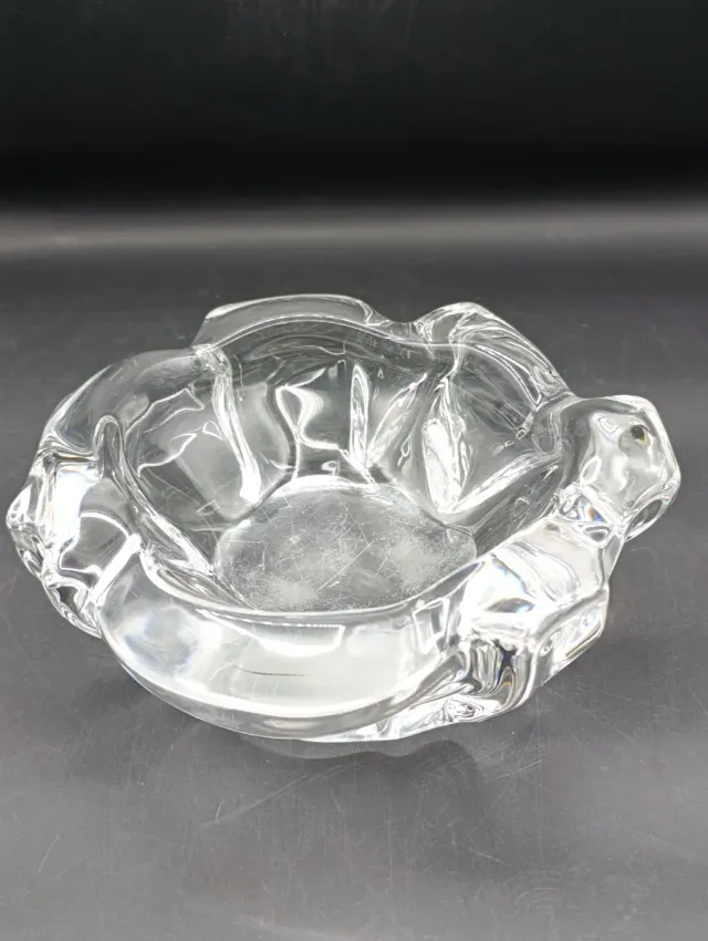 Cenicero cuenco cristal francés Daum