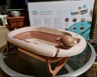 Bañera Plegable Bebé Rosa