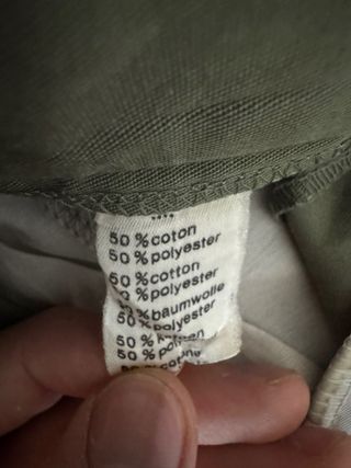 Pantaloni Lacoste Verde Vintage, in cotone