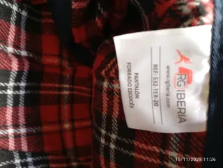 Pantalón forrado RG Iberia Talla XL