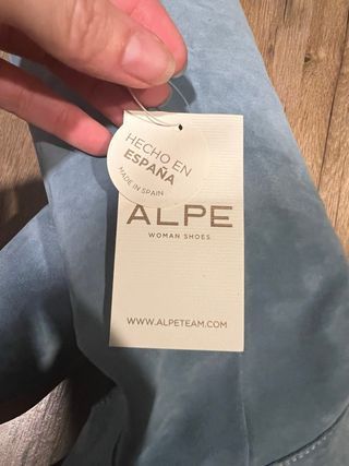 Botas de piel altas azules talla 38 SIN ESTRENAR