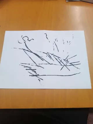 Cuadro arte abstracto Tensión en Ascenso