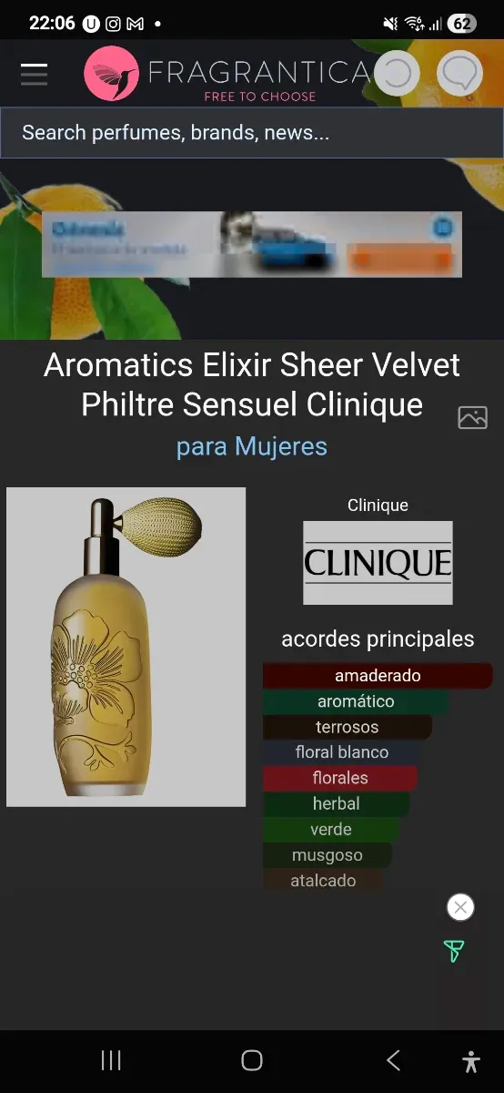 Clinique Aromatics Elixir  Velvet sheer Black frid