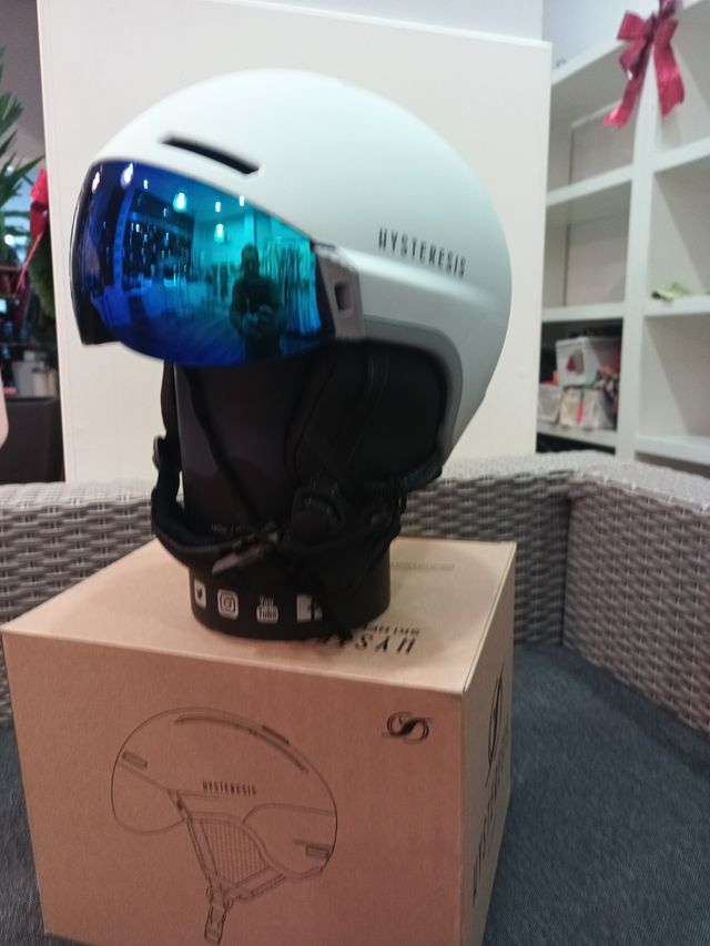 Casco da sci Hysteresis con visiera blu