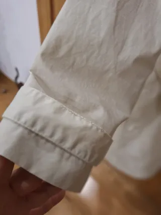 Gabardina menina bege