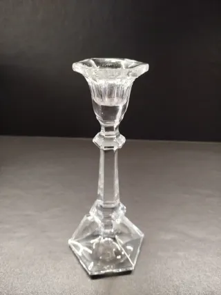 Candelabro de cristal tallado