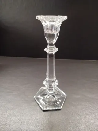 Candelabro de cristal tallado