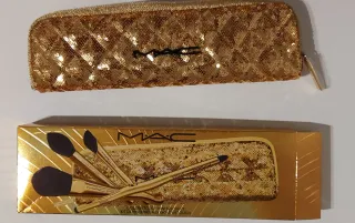 Estuche Mini MAC Dorado Lentejuelas