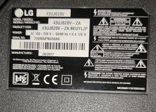 Placa Principal y Fuente de alimentación para TV.