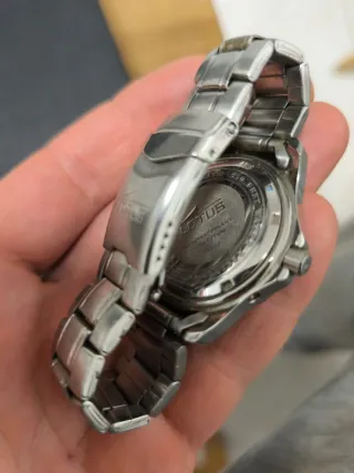 Reloj Lotus Cronógrafo Azul y Plateado