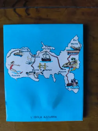 Rara Scatola Decorativa Fiammiferi - Isola Elba