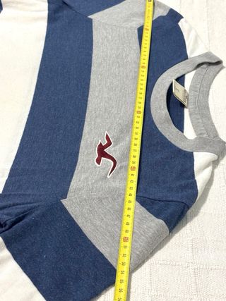 Camiseta Hollister Rayas Manga Larga S
