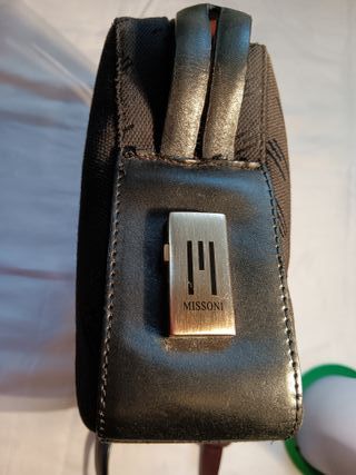 Borsa tracolla uomo Missoni nera e marrone
