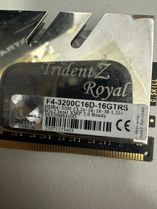 G.Skill Trident Z  DDR4 RAM 1X8GB 3200Mhz#123403