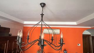 Conjunto muebles teka y sillas abacca