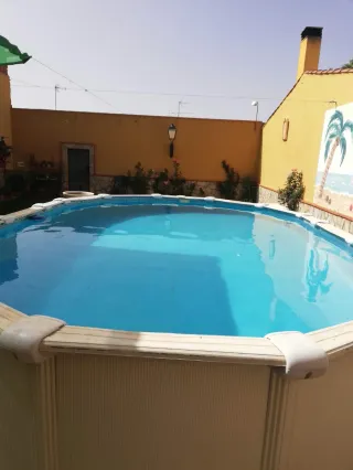 Piscina desmontable metal y plástico