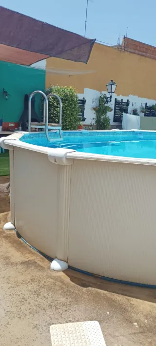 Piscina desmontable metal y plástico
