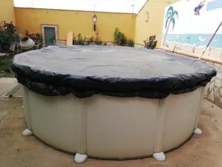Piscina desmontable metal y plástico