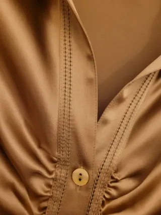 Camicia Vintage donna  Marly's  seta oro bronzo