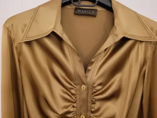 Camicia Vintage donna  Marly's  seta oro bronzo