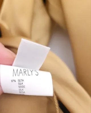 Camicia Vintage donna  Marly's  seta oro bronzo