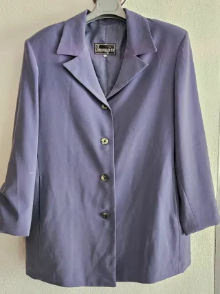 Blazer elegante vintage blu taglia 3XL