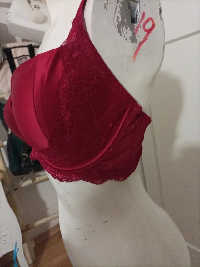 Sujetador elegante burdeos