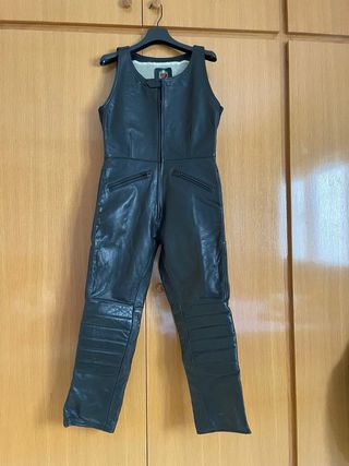 Pantalón Cuero Moto Mujer Talla M