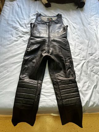 Pantalón Cuero Moto Mujer Talla M