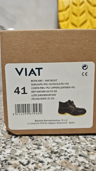 Botas de seguridad puntera y suela