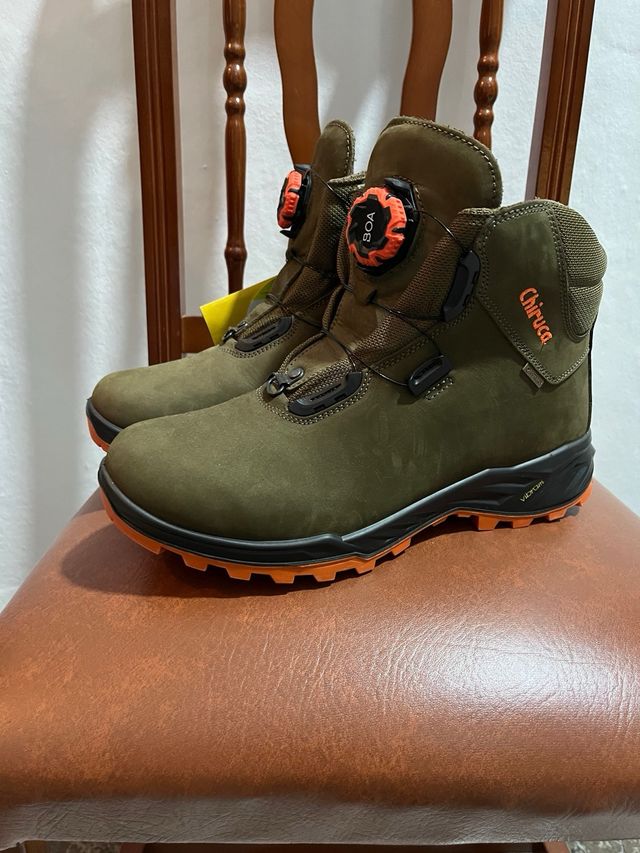 Botas Chiruca Talla 43 Verde Naranja