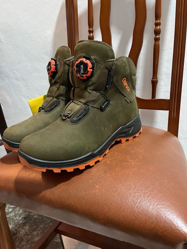 Botas Chiruca Talla 43 Verde Naranja