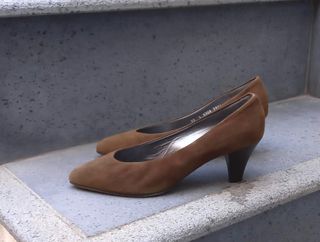 Scarpe E. Lamperti camoscio marrone Tg 39