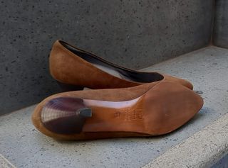 Scarpe E. Lamperti camoscio marrone Tg 39