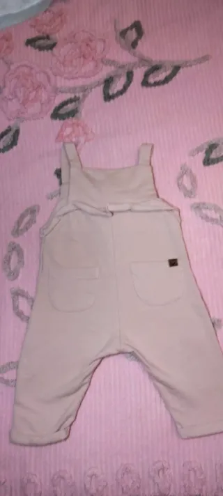 Salopette neonata rosa con cuoricino