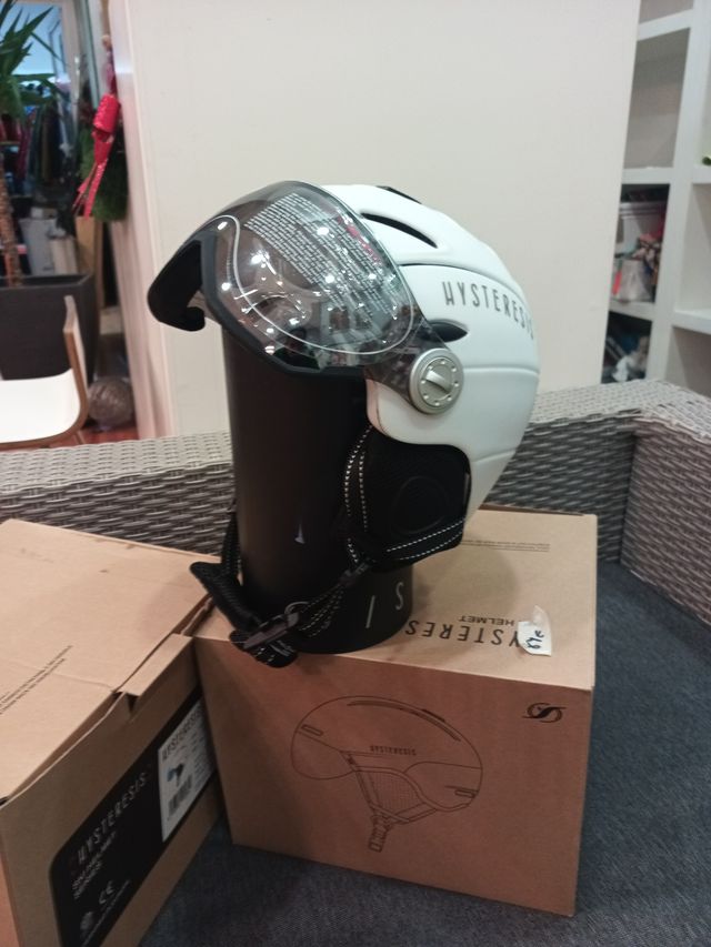 Casco bianco integrale regolabile