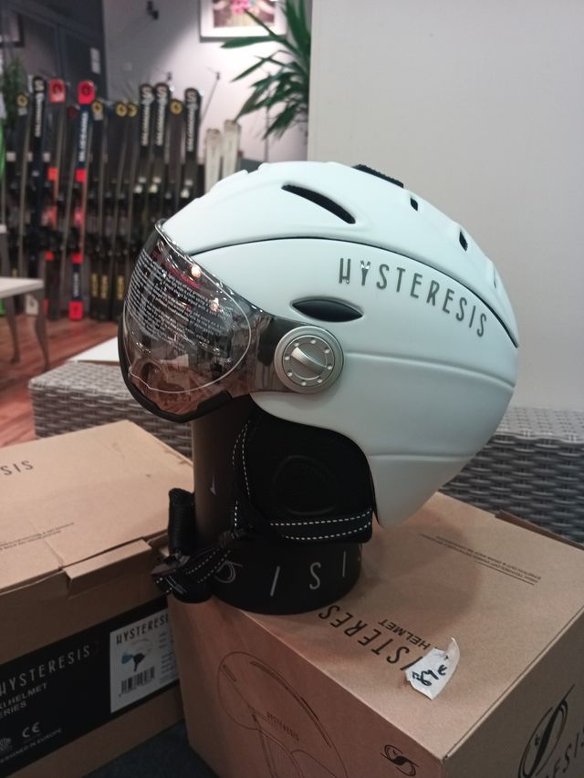 Casco bianco integrale regolabile