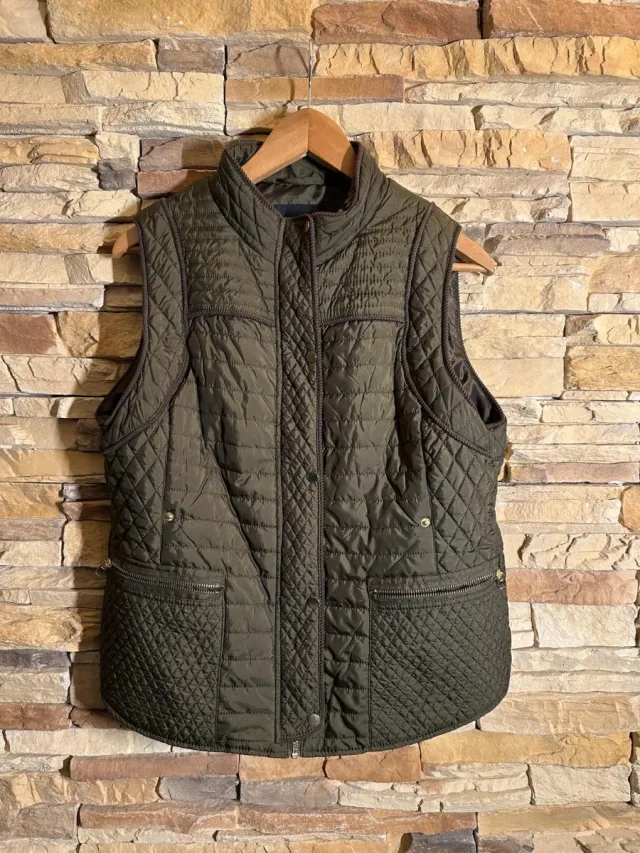 Chaleco acolchado verde