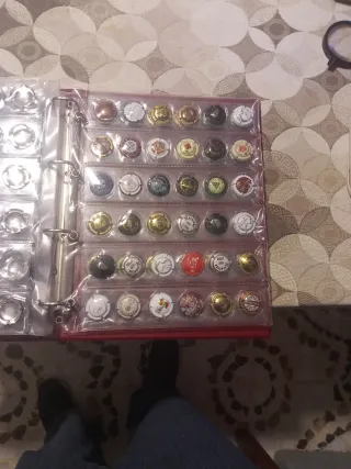 Álbum de chapas de coleccionismo